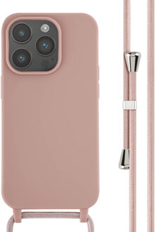 Imoshion Siliconen hoesje met koord voor de Apple iPhone 14 Pro - Sand Pink Roze