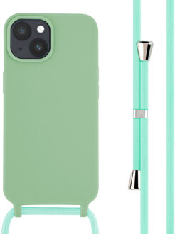 Imoshion Siliconen hoesje met koord voor de Apple iPhone 15 - Groen
