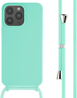 Imoshion Siliconen hoesje met koord voor de Apple iPhone 15 Pro Max - Mintgroen