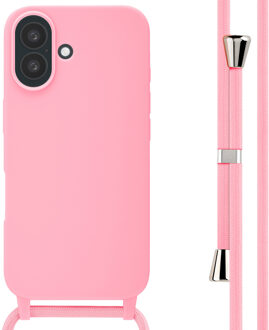 Imoshion Siliconen hoesje met koord voor de Apple iPhone 16 - Roze