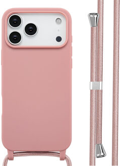 Imoshion Siliconen hoesje met koord voor de Apple iPhone 17 Pro Max - Sand Pink Roze