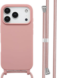 Imoshion Siliconen hoesje met koord voor de Apple iPhone 17 Pro - Sand Pink Roze