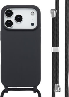 Imoshion Siliconen hoesje met koord voor de Apple iPhone 17 Pro - Zwart