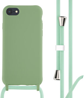 Imoshion Siliconen hoesje met koord voor de Apple iPhone SE (2022 / 2020) / 8 / 7 - Groen