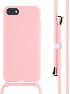 Imoshion Siliconen hoesje met koord voor de Apple iPhone SE (2022 / 2020) / 8 / 7 - Roze