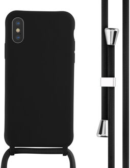 Imoshion Siliconen hoesje met koord voor de Apple iPhone X / Xs - Zwart