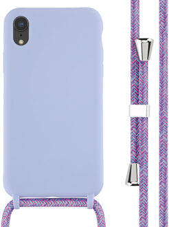 Imoshion Siliconen hoesje met koord voor de Apple iPhone Xr - Paars