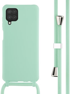 Imoshion Siliconen hoesje met koord voor de Samsung Galaxy A12 - Mintgroen