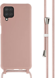 Imoshion Siliconen hoesje met koord voor de Samsung Galaxy A12 - Sand Pink Roze