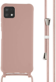 Imoshion Siliconen hoesje met koord voor de Samsung Galaxy A22 (5G) - Sand Pink Roze