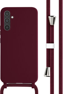 Imoshion Siliconen hoesje met koord voor de Samsung Galaxy A34 (5G) - Donkerrood