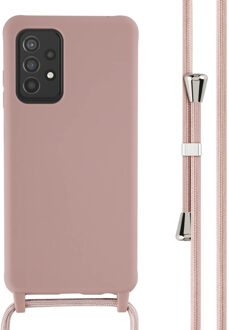 Imoshion Siliconen hoesje met koord voor de Samsung Galaxy A52(s) (5G/4G) - Sand Pink Roze
