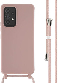 Imoshion Siliconen hoesje met koord voor de Samsung Galaxy A53 - Sand Pink Roze