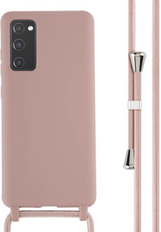Imoshion Siliconen hoesje met koord voor de Samsung Galaxy S20 FE - Sand Pink Roze