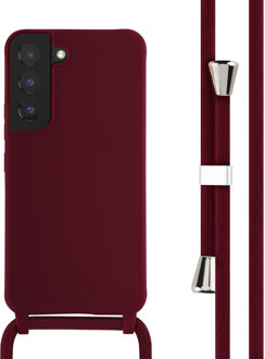 Imoshion Siliconen hoesje met koord voor de Samsung Galaxy S22 - Donkerrood