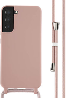 Imoshion Siliconen hoesje met koord voor de Samsung Galaxy S22 Plus - Sand Pink Roze