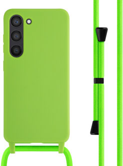 Imoshion Siliconen hoesje met koord voor de Samsung Galaxy S23 - Fluor Groen