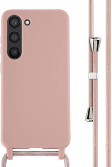 Imoshion Siliconen hoesje met koord voor de Samsung Galaxy S23 - Sand Pink Roze