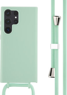 Imoshion Siliconen hoesje met koord voor de Samsung Galaxy S23 Ultra - Mintgroen