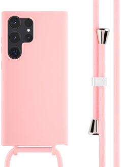 Imoshion Siliconen hoesje met koord voor de Samsung Galaxy S23 Ultra - Roze