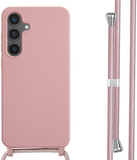 Imoshion Siliconen hoesje met koord voor de Samsung Galaxy S24 FE - Sand Pink Roze