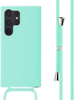Imoshion Siliconen hoesje met koord voor de Samsung Galaxy S24 Ultra - Mintgroen