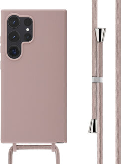 Imoshion Siliconen hoesje met koord voor de Samsung Galaxy S24 Ultra - Sand Pink Roze