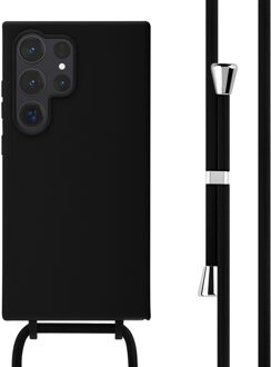 Imoshion Siliconen hoesje met koord voor de Samsung Galaxy S24 Ultra - Zwart
