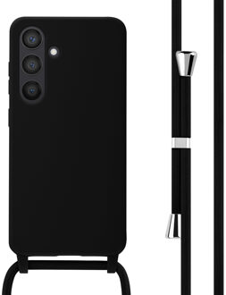 Imoshion Siliconen hoesje met koord voor de Samsung Galaxy S24 - Zwart
