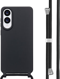 Imoshion Siliconen hoesje met koord voor de Samsung Galaxy S25 Edge - Zwart