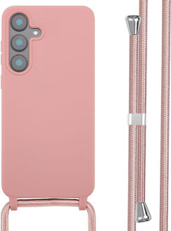 Imoshion Siliconen hoesje met koord voor de Samsung Galaxy S25 FE - Sand Pink Roze
