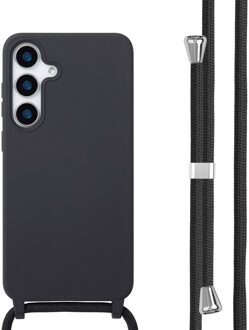 Imoshion Siliconen hoesje met koord voor de Samsung Galaxy S25 Plus - Zwart