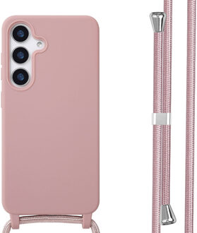 Imoshion Siliconen hoesje met koord voor de Samsung Galaxy S25 - Sand Pink Roze