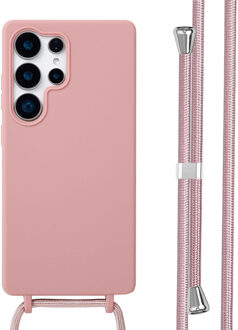 Imoshion Siliconen hoesje met koord voor de Samsung Galaxy S25 Ultra - Sand Pink Roze