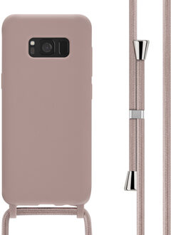 Imoshion Siliconen hoesje met koord voor de Samsung Galaxy S8 - Sand Pink Roze