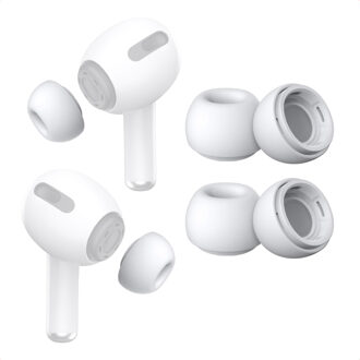 Imoshion Siliconen Oortips 2-pack voor de Apple AirPods Pro 1 / 2 - M Wit - Medium