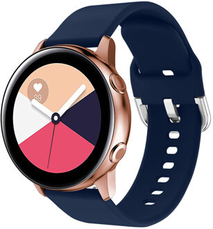 Imoshion Siliconen Smartwatch Bandje voor de Samsung Galaxy Watch Active 2 42 mm,Samsung Galaxy Watch Active 2 44 mm,Samsung Galaxy Watch 40 mm - donkerBlauw