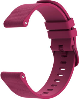 Imoshion Siliconen sport bandje met gesp - Universeel 22 mm aansluiting - Fuchsia Donkerrood - One size