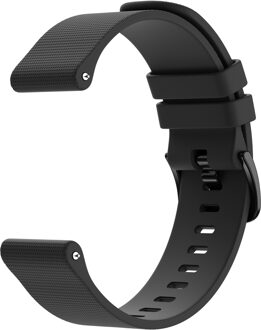 Imoshion Siliconen sport bandje met gesp - Universeel 22 mm aansluiting - Zwart - One size
