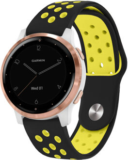 Imoshion Siliconen sport bandje - Universeel 18 mm aansluiting - Zwart / Geel - One size