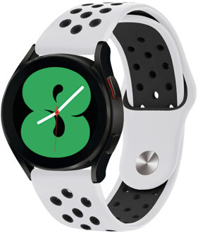 Imoshion Siliconen sport bandje - Universeel 20 mm aansluiting - Wit / Zwart - One size