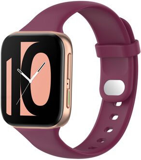Imoshion Siliconen Sport bandje voor de Oppo Watch 46 mm - Bordeaux Rood