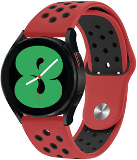 Imoshion Siliconen sport bandje voor de Samsung Galaxy Watch 7 40/44 mm - Rood / Zwart - 44 mm