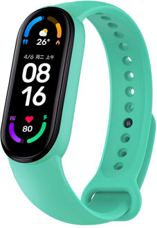 Imoshion Siliconen Sport bandje voor de Xiaomi Mi Band 5 / 6 - Mintgroen - One size