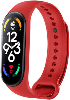Imoshion Siliconen Sport bandje voor de Xiaomi Mi Band 7 - Rood - One size
