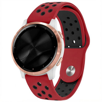 Imoshion Siliconen sportbandje - Universeel 18 mm aansluiting - Red & Black Rood - One size