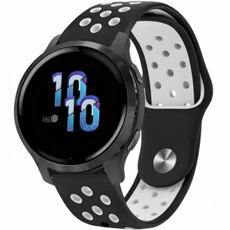 Imoshion Siliconen sportbandje - Universeel 22 mm aansluiting - Black & White Zwart - One size