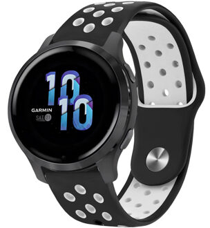 Imoshion Siliconen sportbandje - Universeel 22 mm aansluiting - Black & White Zwart - One size