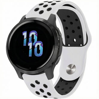 Imoshion Siliconen sportbandje - Universeel 22 mm aansluiting - White / Black Wit - One size