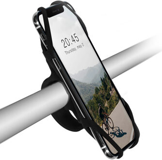 Imoshion Siliconen Telefoonhouder Fiets - Universeel - Zwart - 6.6
